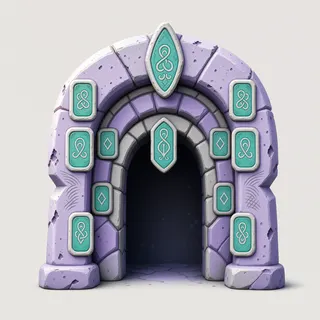 weathered archway