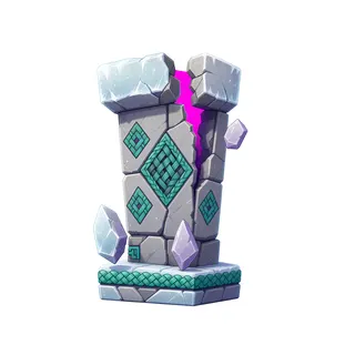 frosted broken pillar
