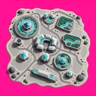 sand scatter, irregular arrangement