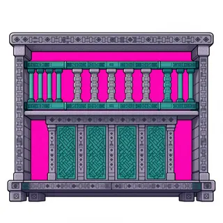 balcony platform, intact