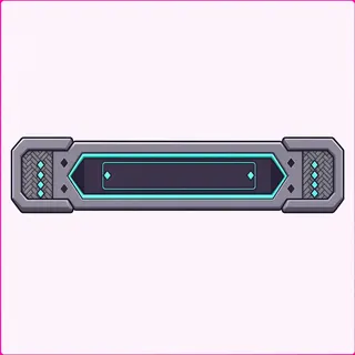 empty status bar frame, hover-highlighted state