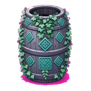 overgrown barrel