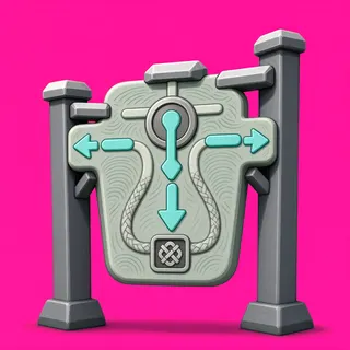 clean wayfinding sign without text
