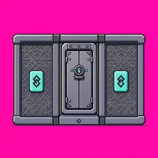 door locked, intact