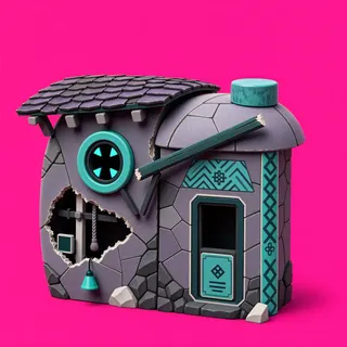damaged small dwelling