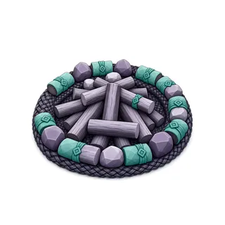 clean campfire ring