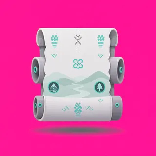 quest scroll, plain design