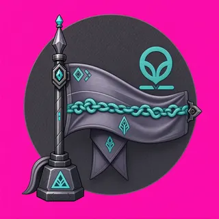 checkpoint flag, ornate design
