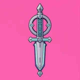 sword, ornate design