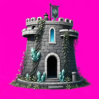 overgrown watchtower