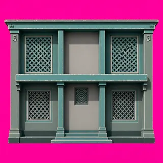 balcony platform, weathered