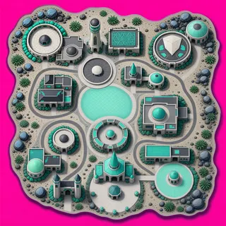 sand scatter, dense arrangement