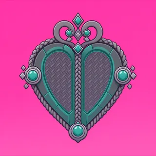 heart, ornate design