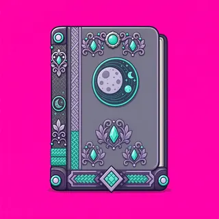 book, ornate design