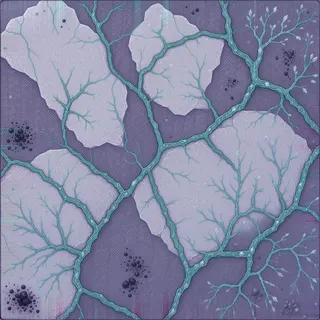 frosted violet mineral soil
