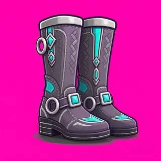 boots, ornate design