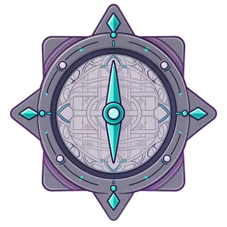 compass, ornate design