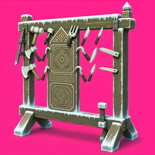 frosted tool rack