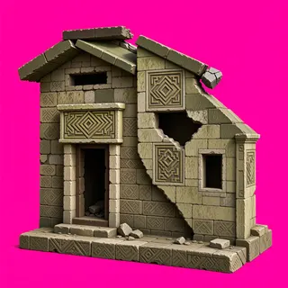 damaged small dwelling