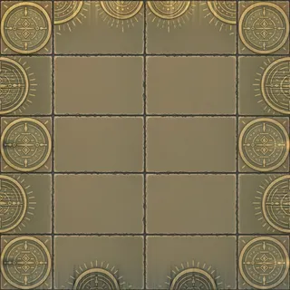 clean dusty tiled floor