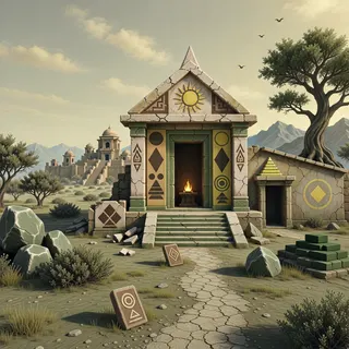 hidden shrine at daylight