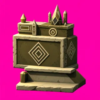 weathered relic pedestal