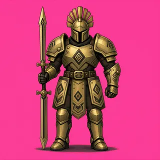 original adult armored enemy, facing north