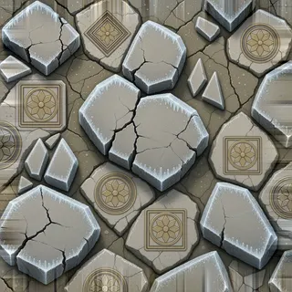 frosted stone rubble
