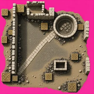 sand scatter, dense arrangement