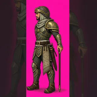 original adult guard, facing west