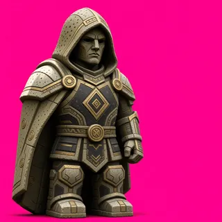 weathered statue