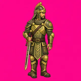 original adult guard, facing east