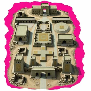 sand scatter, clustered arrangement
