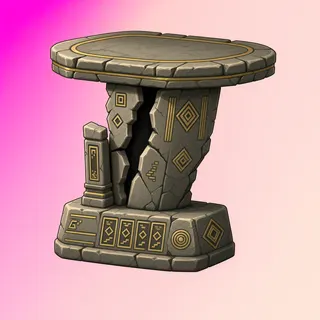 damaged relic pedestal