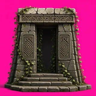 overgrown gate