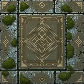 frosted mossy paving