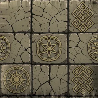 damaged rough stone floor