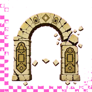 support arch, damaged