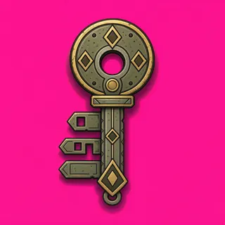 key, rare accent design