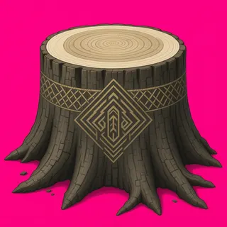 clean tree stump