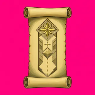quest scroll, plain design