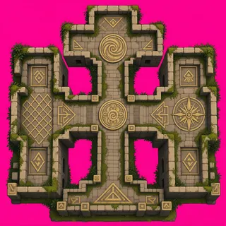wall cross junction, overgrown