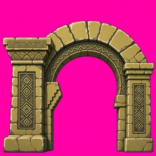 support arch, weathered
