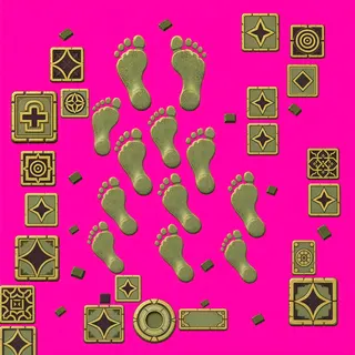 footprints, clustered arrangement