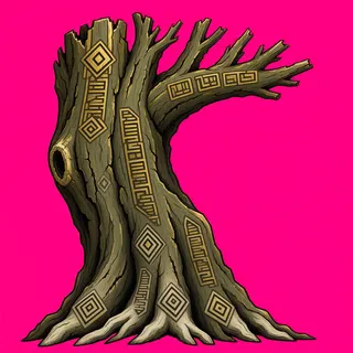 damaged standing tree
