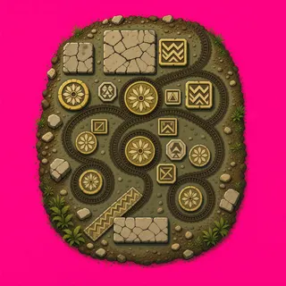 wheel tracks, dense arrangement