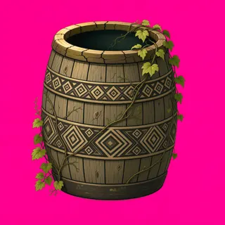 overgrown barrel