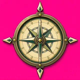 compass, ornate design