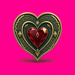 heart, ornate design