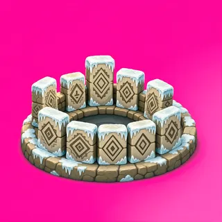 frosted campfire ring